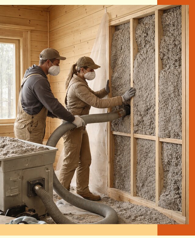 Утепление дачного дома эковатой в Кстово от 1477 руб./м2 — комплексно, ТепломастерКсв