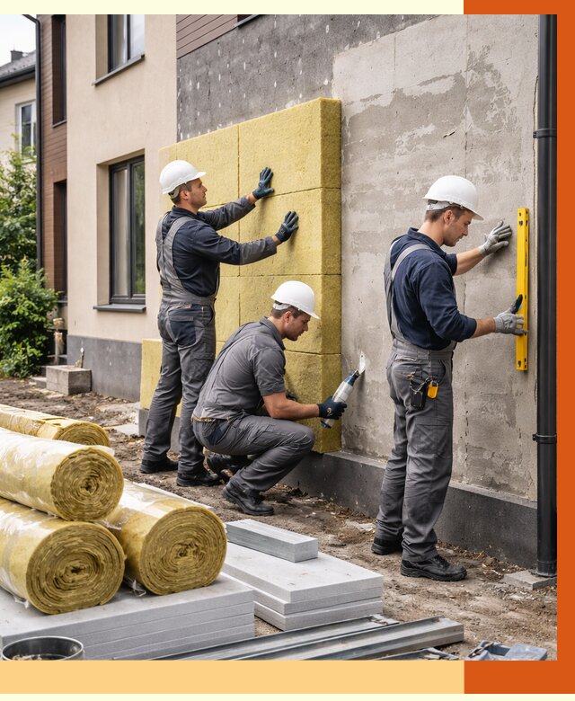 Утепление таунхауса в Кстово от 7332 руб/м2 — комплекс под ключ | ТепломастерКсв