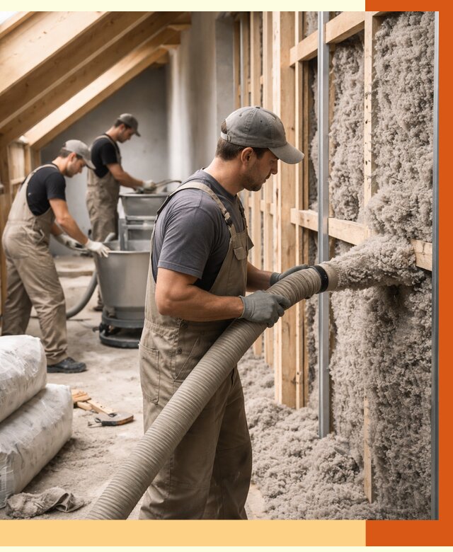 Утепление таунхауса эковатой в Кстово от 2240 руб./м² — монтаж и задувка | ТепломастерКсв