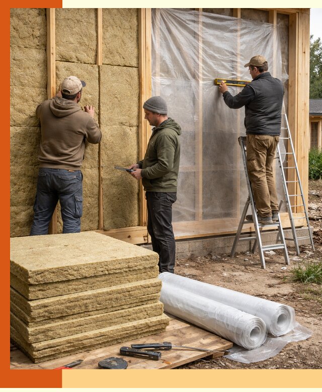 Утепление каркасного дома в Кстово под ключ с гарантией качества