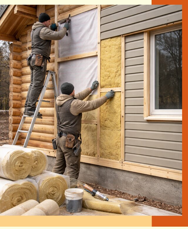 Утепление деревянного дома в Кстово от 6314 руб./м2 — заказать работы | ТепломастерКсв