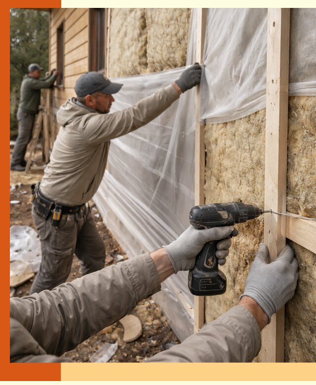 Утепление дома из бруса в Кстово качественно и долговечно