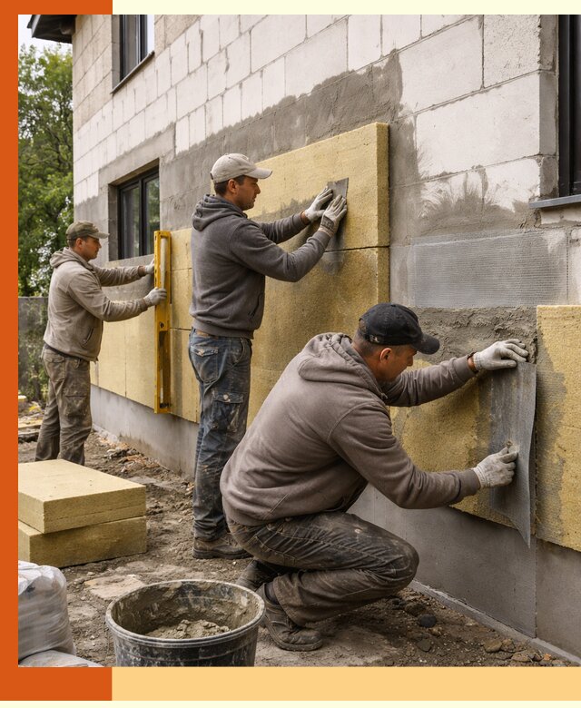 Утепление дома из газобетона в Кстово качественно и долговечно