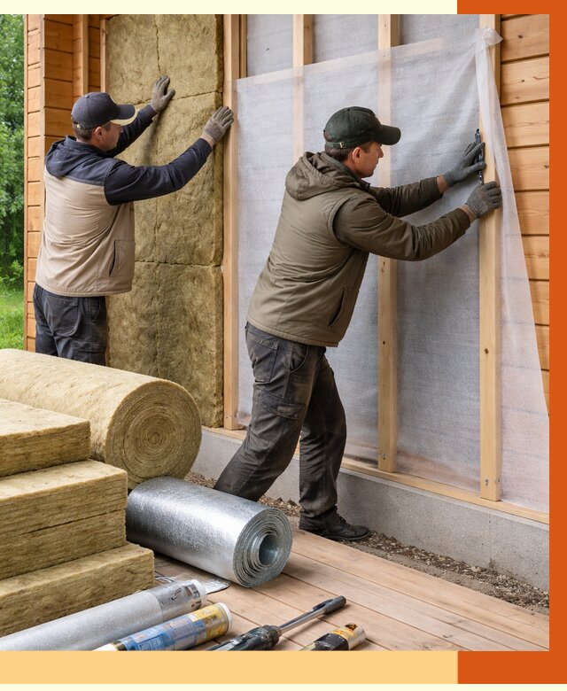 Утепление дома из двойного бруса в Кстово от 4888 руб./м² — ТепломастерКсв под ключ