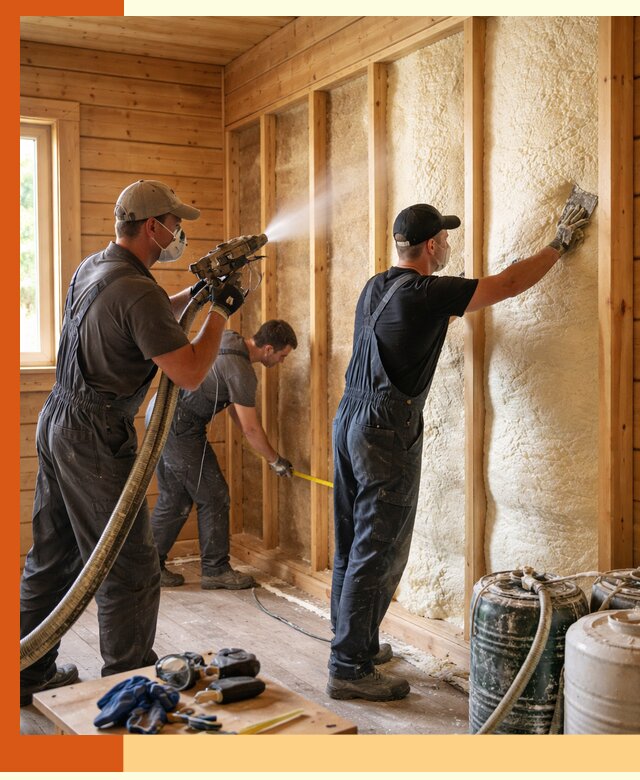 Утепление бани пенополиуретаном (ППУ) в Кстово