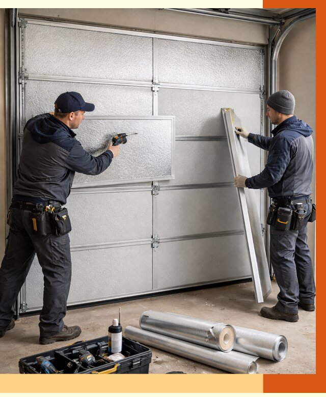 Утепление гаражных ворот в Кстово от 7994 руб/м2 — надежно и быстро | ТепломастерКсв