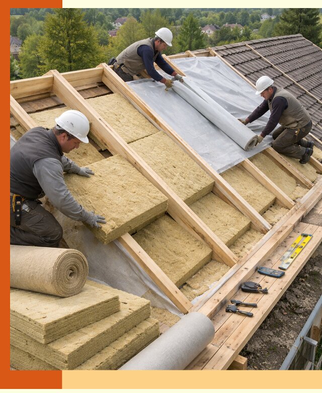 Утепление скатной крыши в Кстово качественно и надёжно