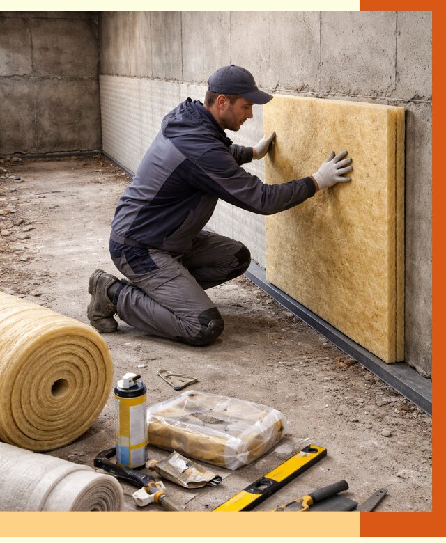 Утепление фундамента изнутри в Кстово от 4277 руб./м2 — работы под ключ | ТепломастерКсв