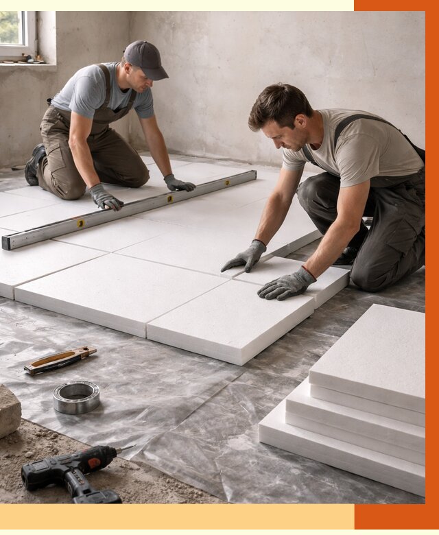 Утепление бетонного пола в Кстово от 2546 руб/м2 — монтаж и цена | ТепломастерКсв