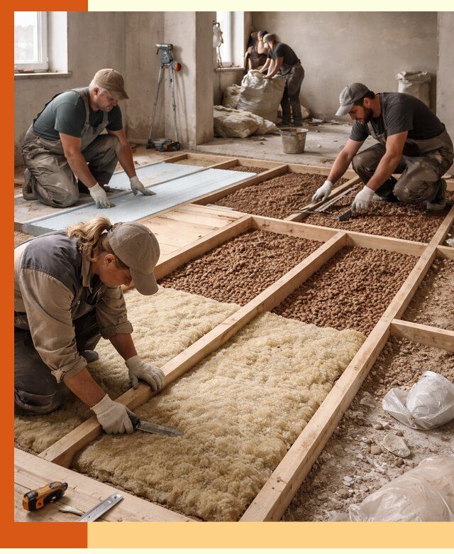 Утепление перекрытий жилых и промышленных зданий в Кстово