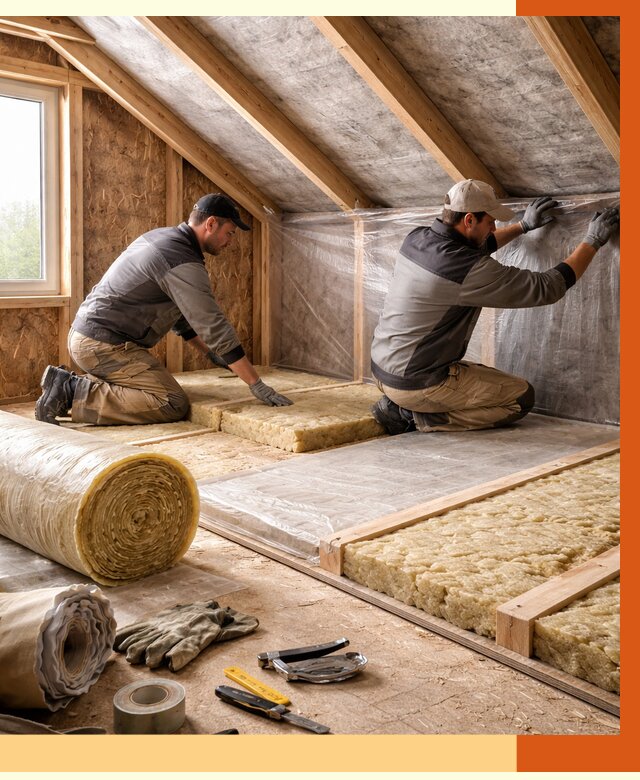 Утепление чердака в Кстово от 7638 руб/м² — теплоизоляция и комплексное утепление под ключ | ТепломастерКсв