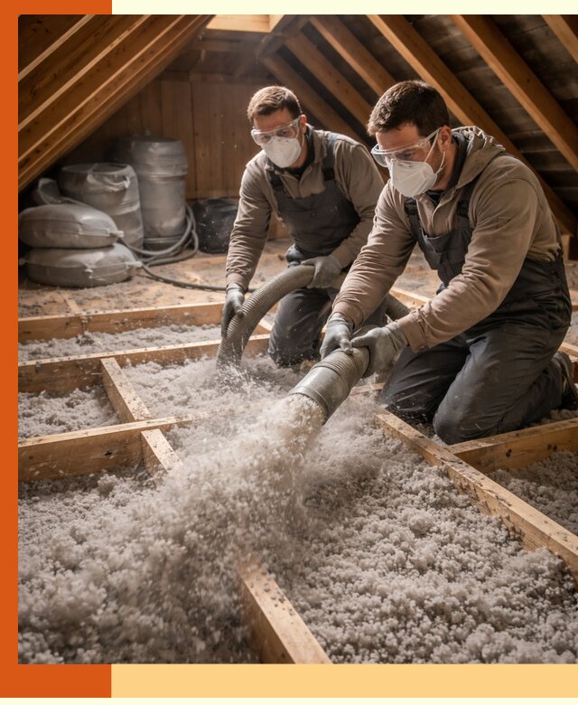 Утепление чердака эковатой в Кстово — быстро и надёжно