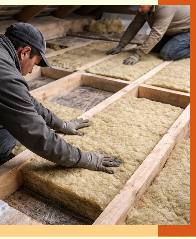 Утепление чердака минватой в Кстово от 3564 руб/м2 под ключ | ТепломастерКсв