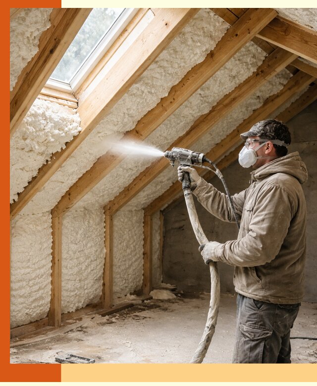 Утепление мансарды ППУ в Кстово быстро и надежно