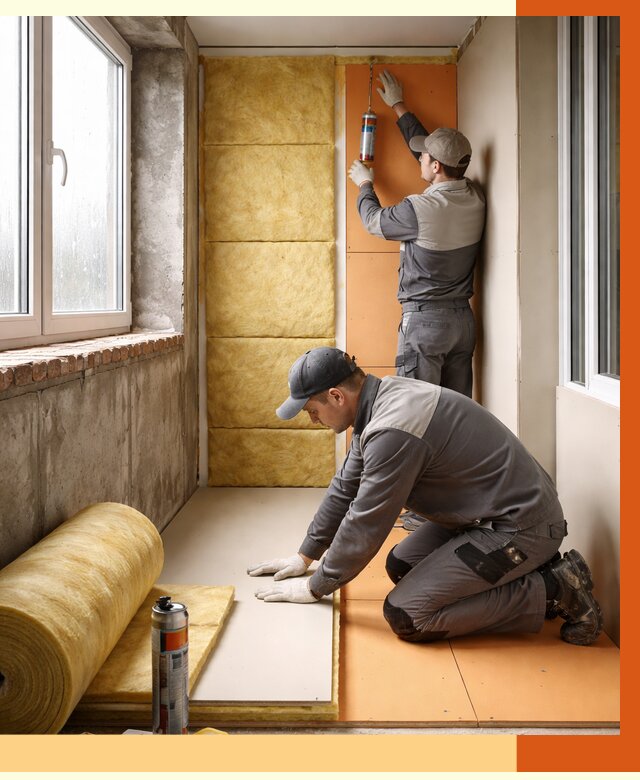 Утепление лоджии под ключ в Кстово от 6620 руб/м2 — комплексное решение | ТепломастерКсв