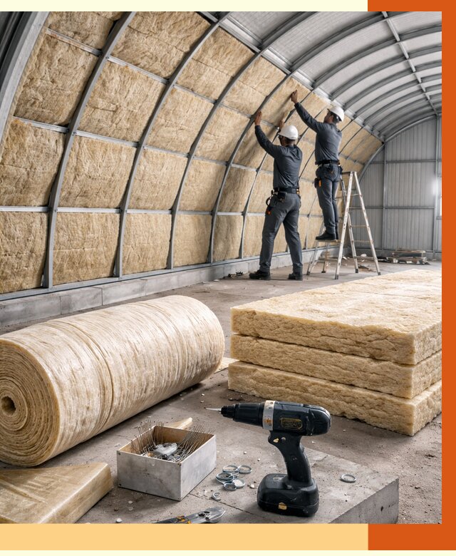 Утепление арочного ангара в Кстово от 3259 руб./м2 под ключ | ТепломастерКсв