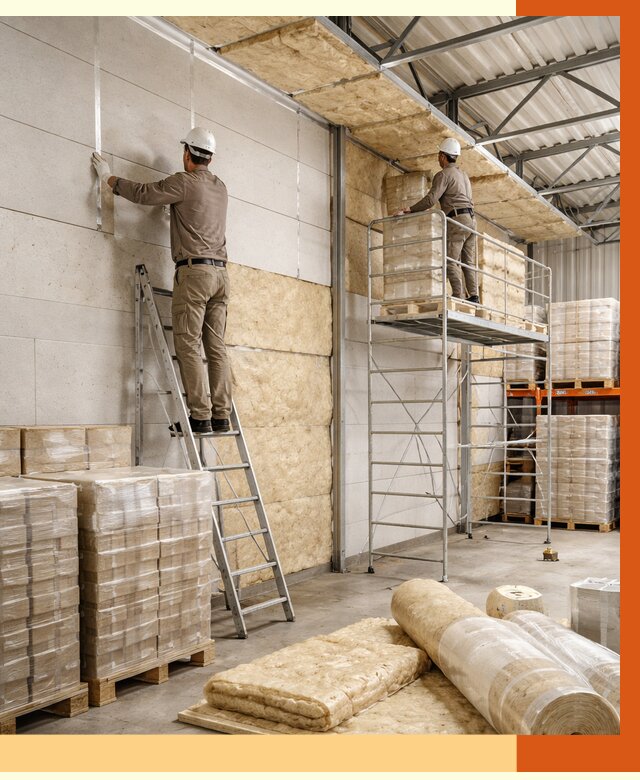 Утепление склада готовой продукции в Кстово от 1986 руб./м2 — комплексно | ТепломастерКсв