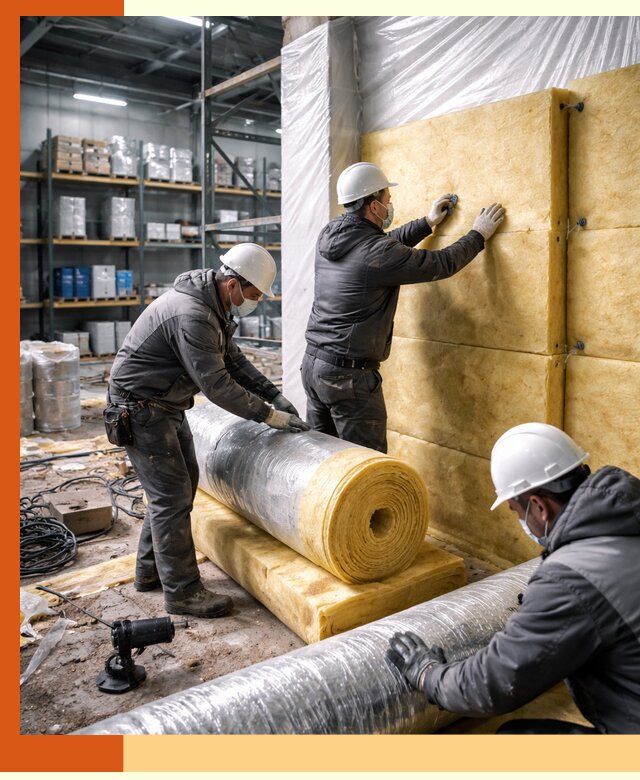 Утепление склада химсырья в Кстово: безопасная и эффективная изоляция