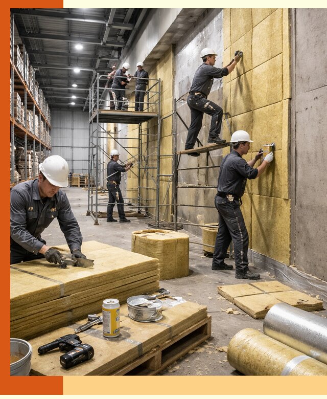 Утепление логистического центра в Кстово качественно и экономично