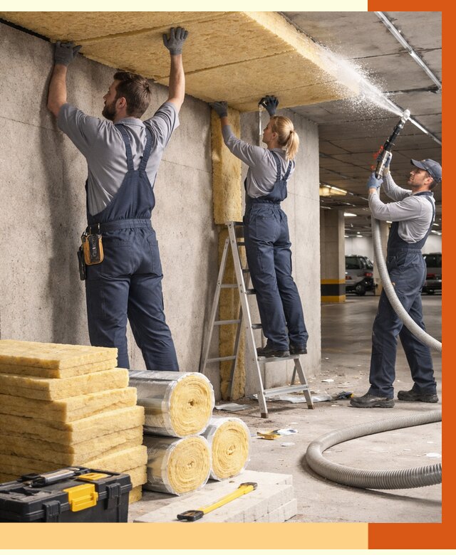 Утепление паркинга в Кстово от 6925 руб./м2 — работы под ключ | ТепломастерКсв