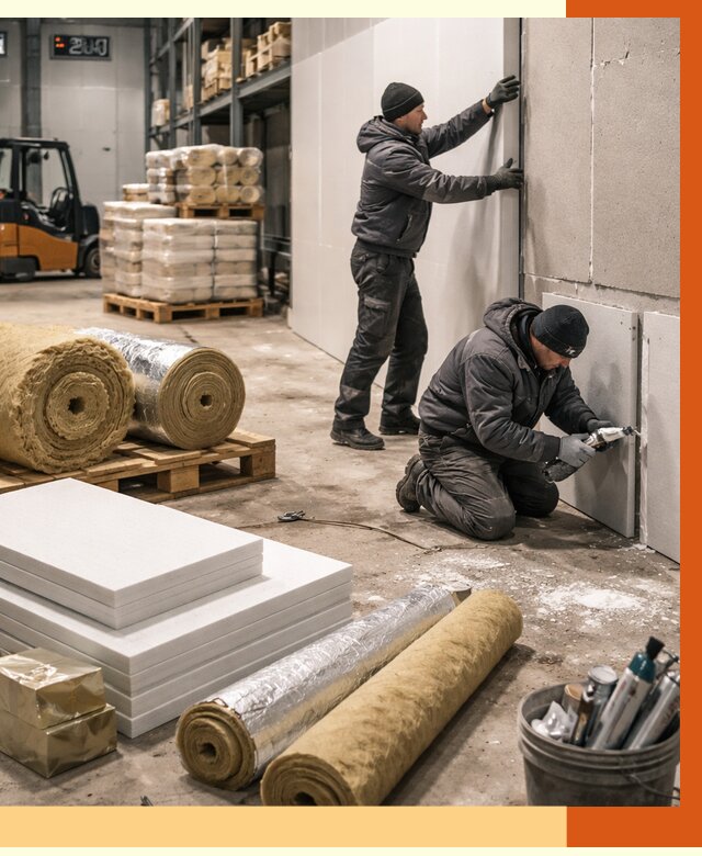 Утепление холодного склада в Кстово от 8656 руб/м2 — комплексное под ключ | ТепломастерКсв