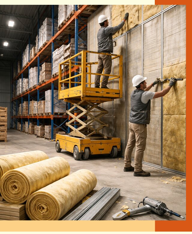 Утепление торгового склада в Кстово от 3259 руб/м2 — комплексно и под ключ | ТепломастерКсв