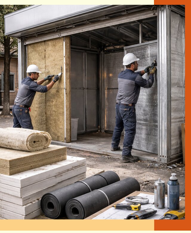 Утепление павильона шаурма в Кстово под ключ от 1222 руб. за м² | ТепломастерКсв