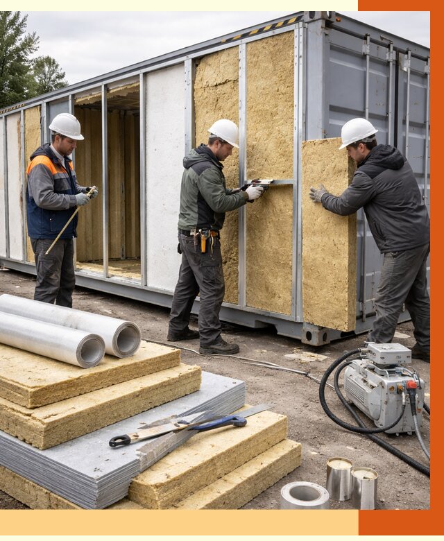 Утепление морского контейнера в Кстово от 3819 руб. под ключ | ТепломастерКсв