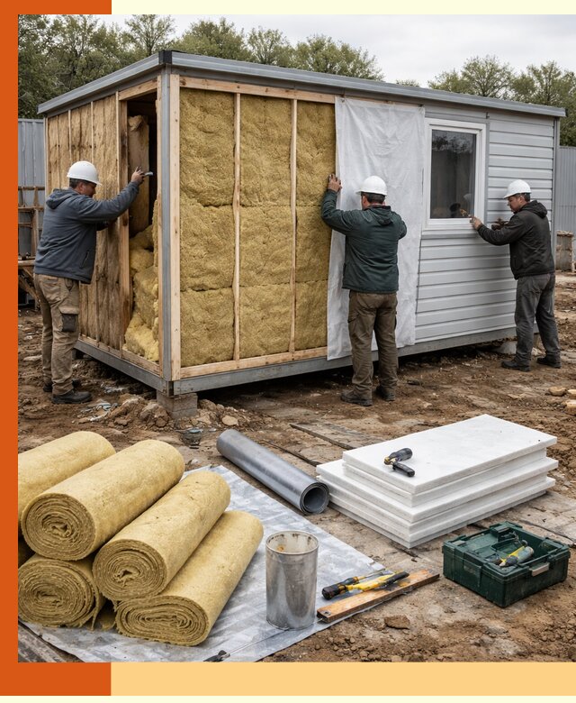 Утепление строительной бытовки под ключ в Кстово для любых условий