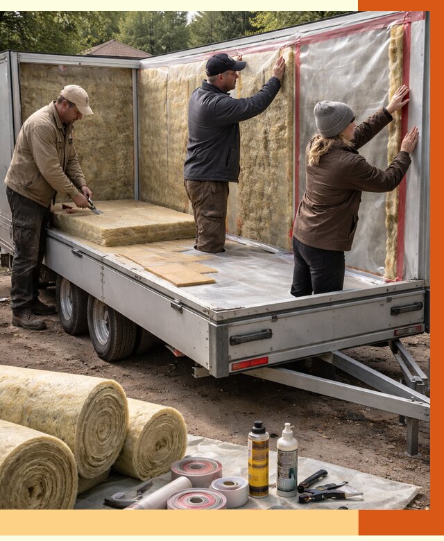 Утепление прицепа в Кстово под ключ от 12730 руб. — комплекс от ТепломастерКсв