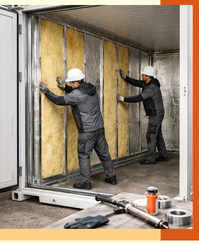 Утепление рефрижераторного контейнера в Кстово от 45828 руб./м² | ТепломастерКсв