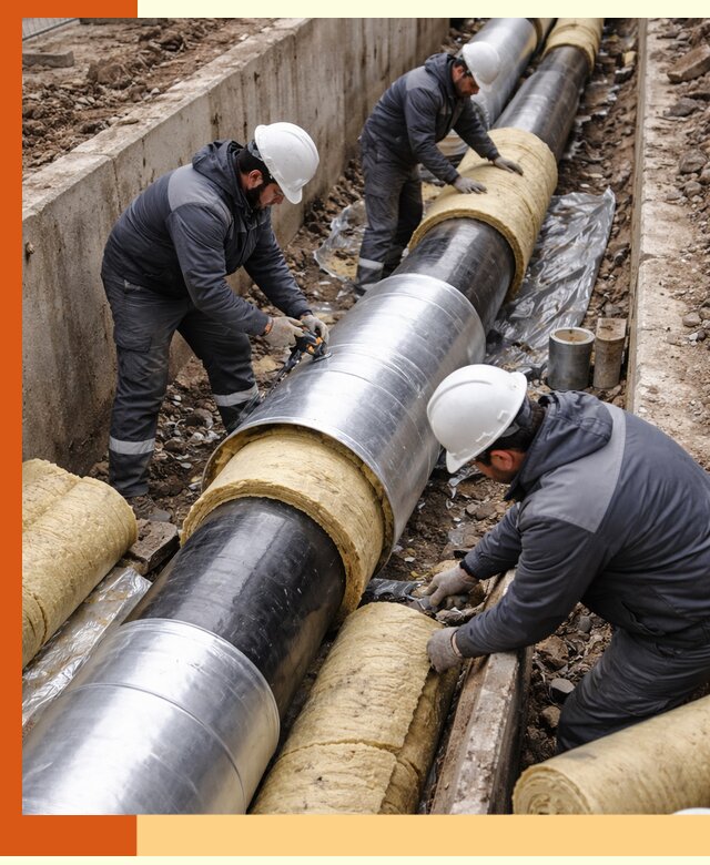 Утепление теплотрассы в Кстово: утеплительные работы и материалы