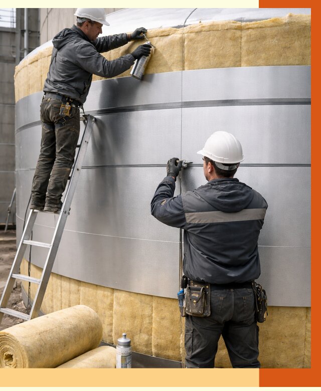 Утепление цистерны в Кстово пенополиуретаном от 14767 руб. под ключ | ТепломастерКсв