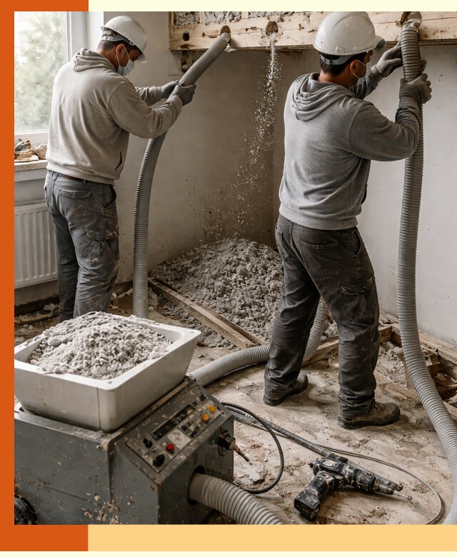 Заполнение пустот перекрытий пеной и наполнителями в Кстово