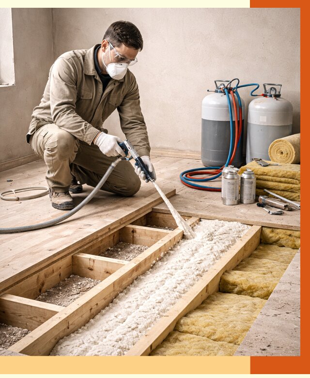 Заполнение полостей межэтажного перекрытия в Кстово от 4277 руб. | ТепломастерКсв