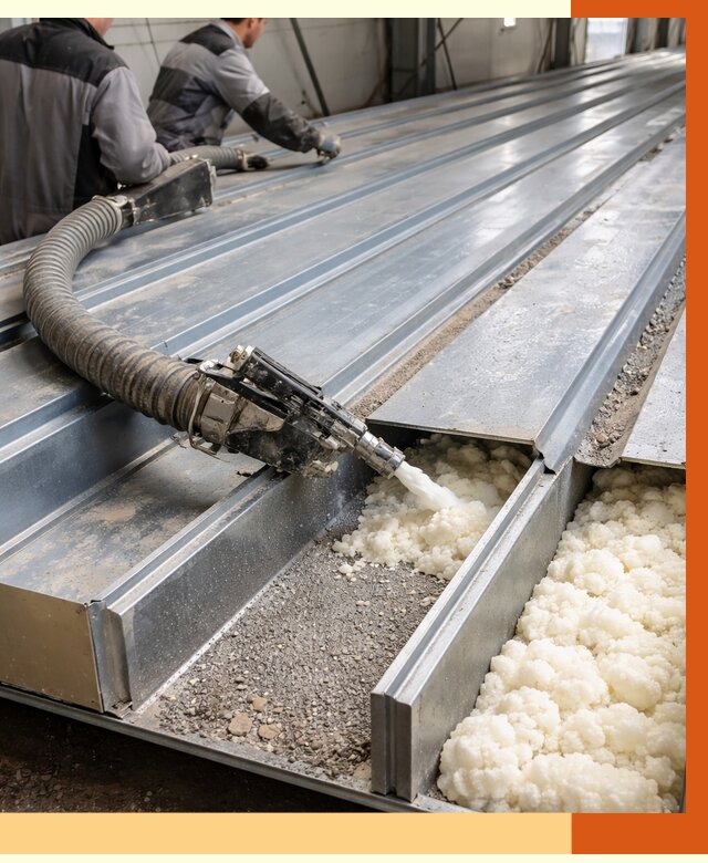 Заполнение пустот кровельных панелей в Кстово от 7332 руб. под ключ | ТепломастерКсв