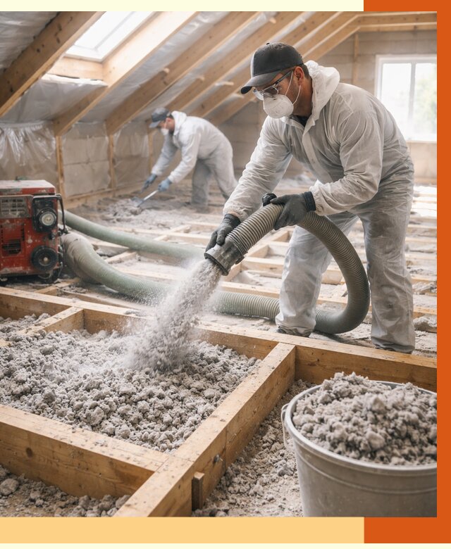 Утепление эковатой в Кстово от 3004 руб./м2 — монтаж и задувка | ТепломастерКсв