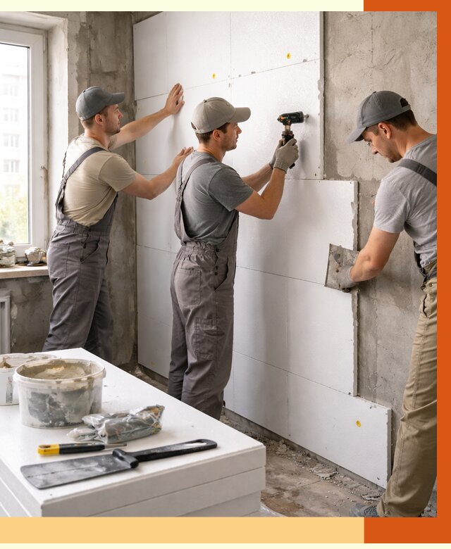 Утепление пенопластом домов и стен в Кстово от 1884 руб. — ТепломастерКсв