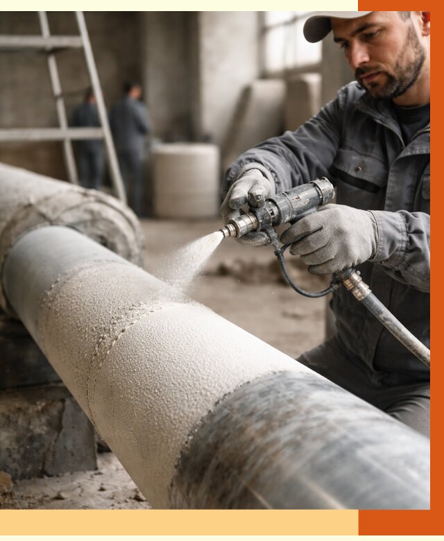 Утепление труб жидкой теплоизоляцией в Кстово от 7638 руб. под ключ | ТепломастерКсв