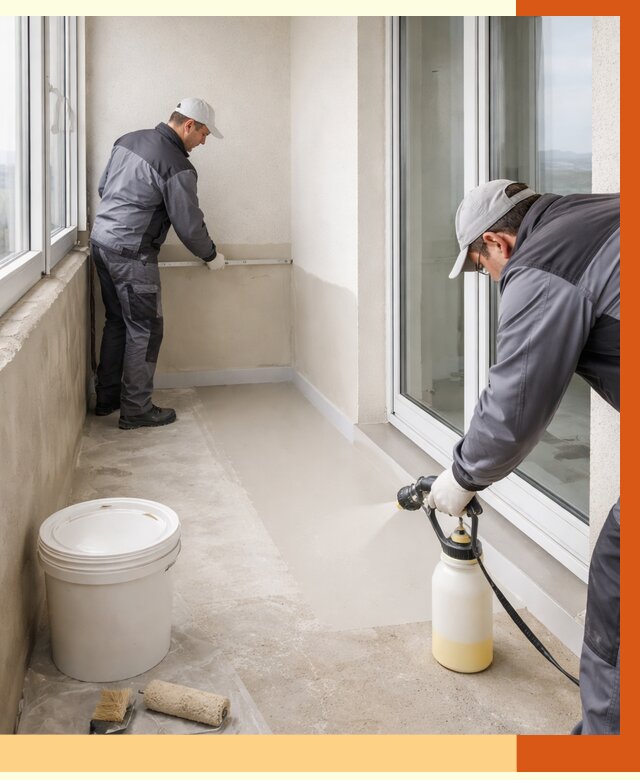 Утепление балкона жидкой теплоизоляцией в Кстово от 5856 руб./м2 | ТепломастерКсв