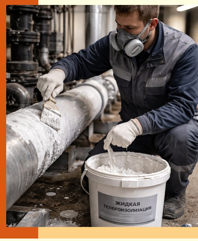 Утепление оборудования жидкой теплоизоляцией в Кстово