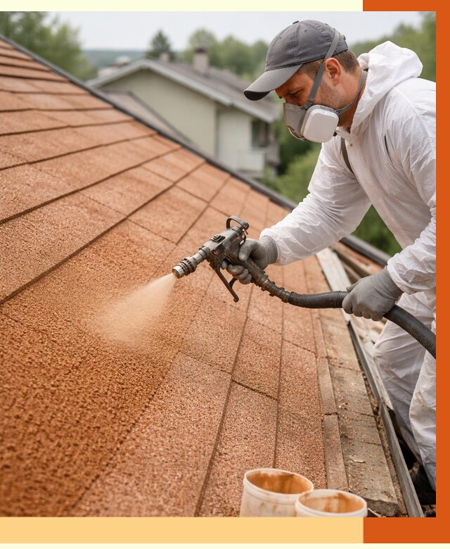 Утепление кровли жидкой пробкой в Кстово от 2750 руб./м² под ключ | ТепломастерКсв