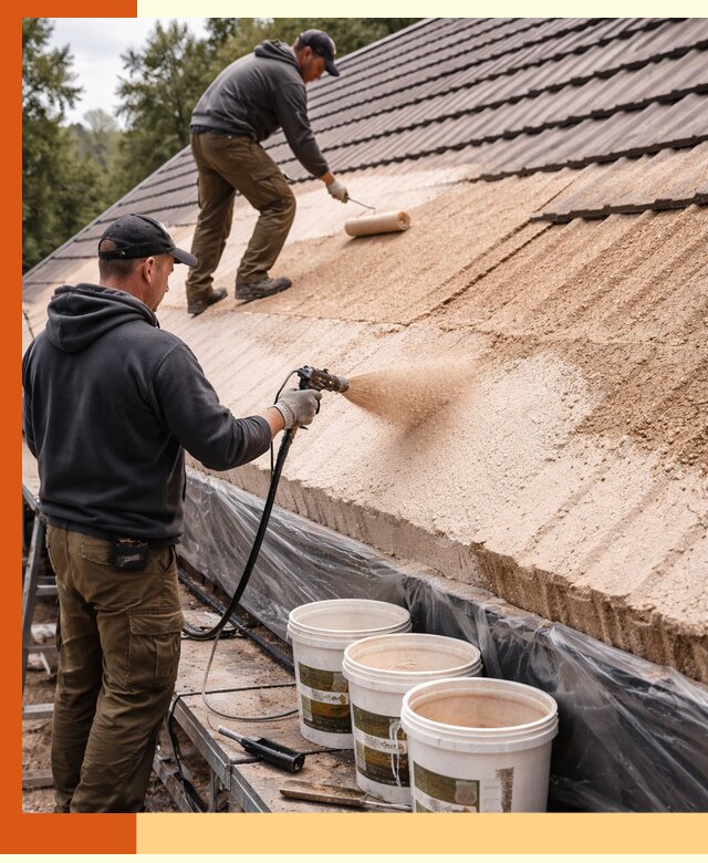 Утепление кровли жидкой пробкой в Кстово для домов и зданий