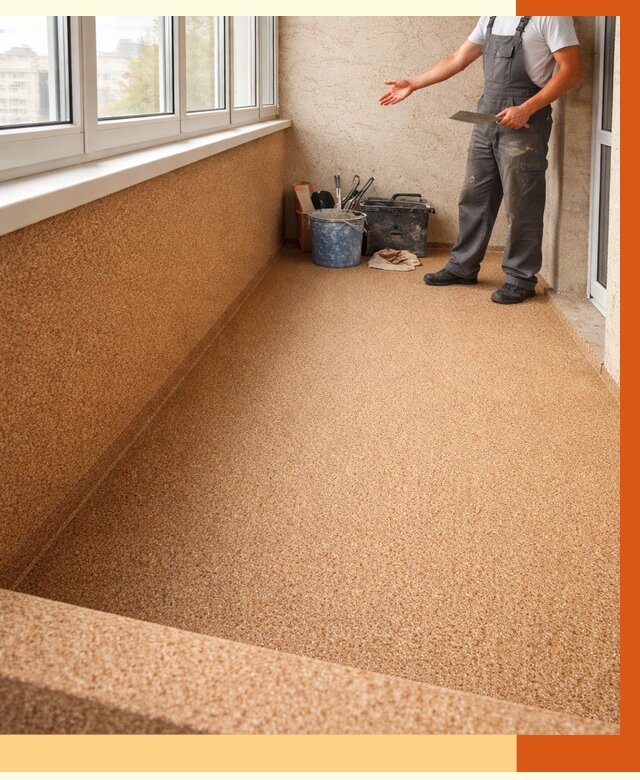 Утепление балкона жидкой пробкой в Кстово от 3717 руб/м² под ключ | ТепломастерКсв