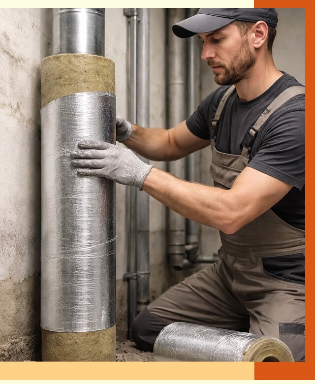 Шумоизоляция труб в Кстово от 1222 руб. — шумоподавление и звукоизоляция труб | ТепломастерКсв