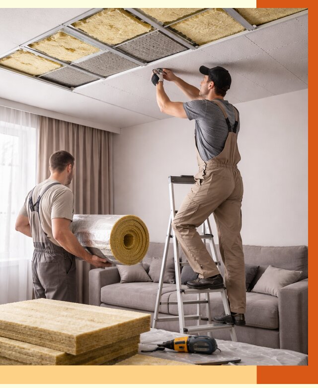 Шумоизоляция потолка в Кстово от 2291 руб. под ключ | Профессионально — ТепломастерКсв