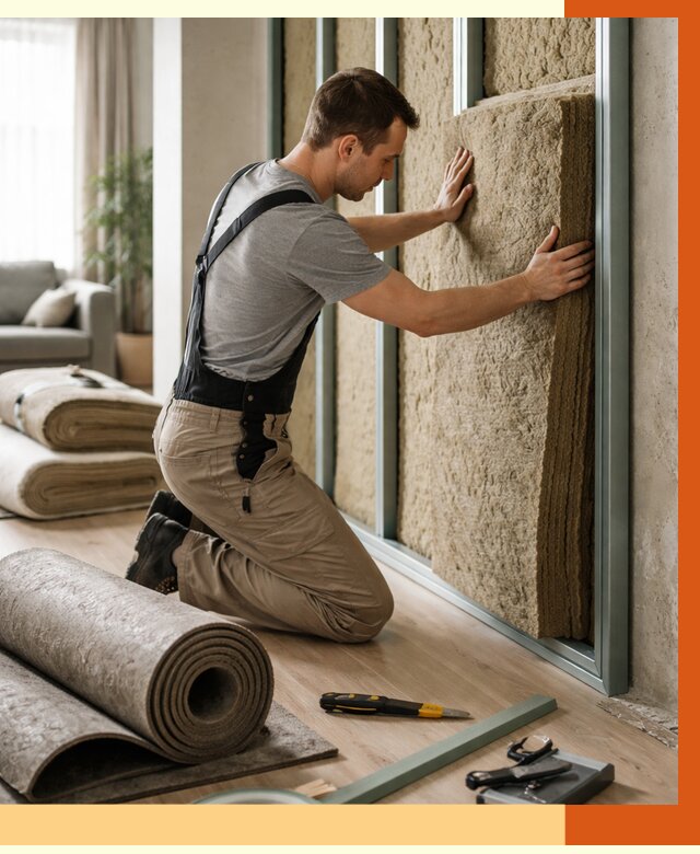 Шумоизоляция перегородок в Кстово от 1680 руб. за м2 — ТепломастерКсв