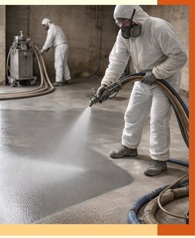 Гидроизоляция полимочевиной в Кстово от 8656 руб/м² — напыление полимерной гидроизоляции | ТепломастерКсв