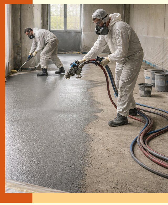 Гидроизоляция полимочевиной полов и конструкций в Кстово