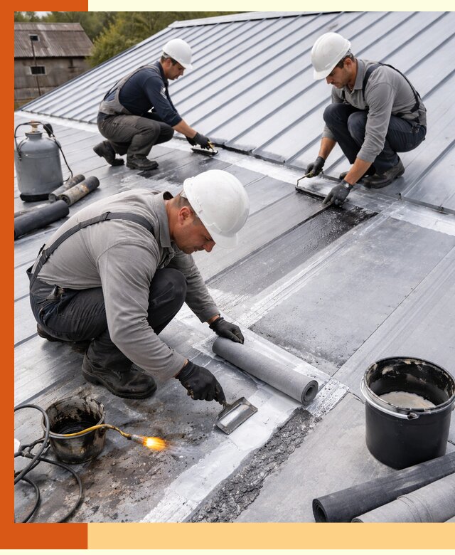 Гидроизоляция металлической кровли с гарантией в Кстово